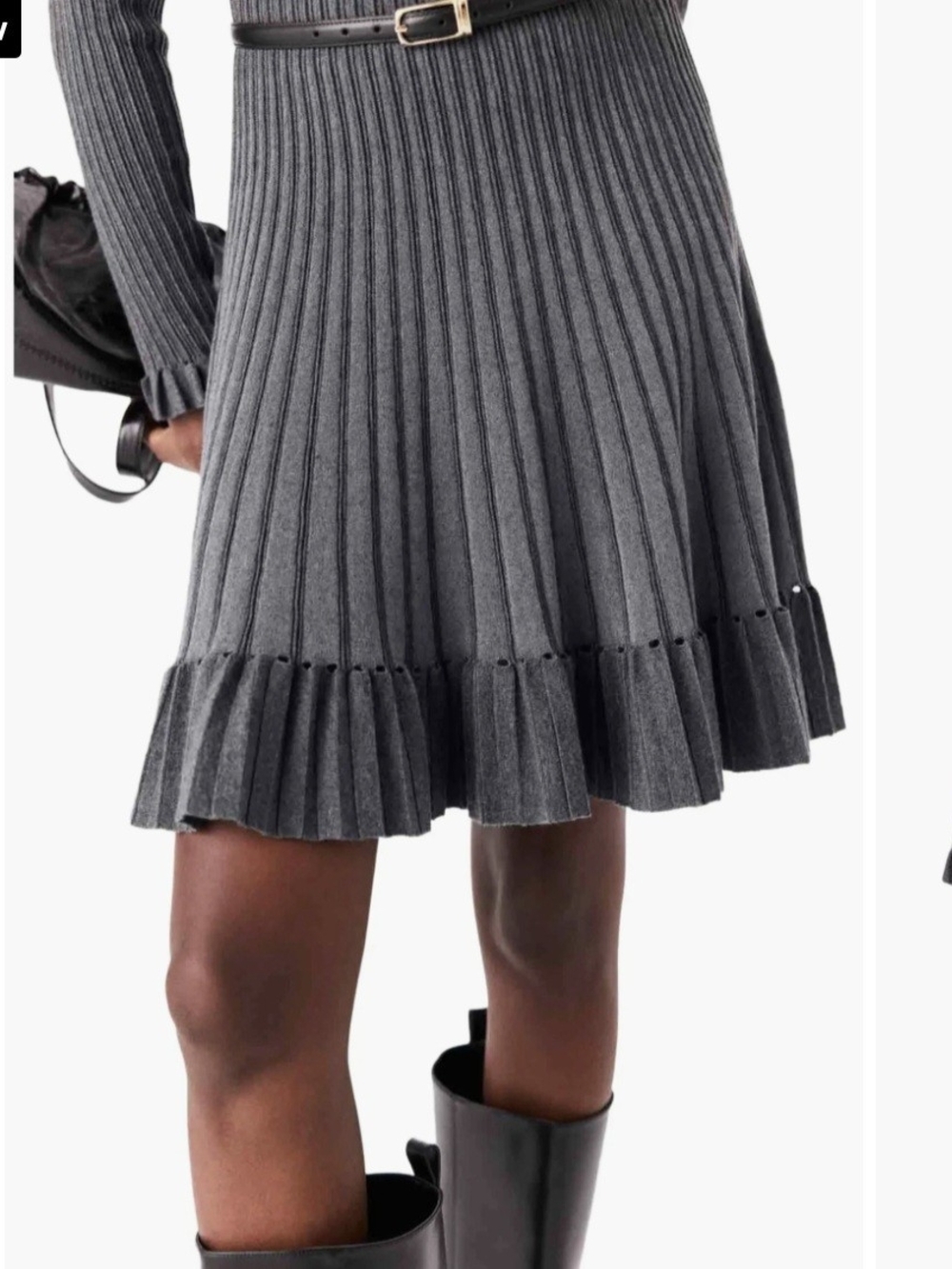 Maje Short Gradient Knit Dress 0 $350 Did Not Come With A Belt - Picture 5 of 8